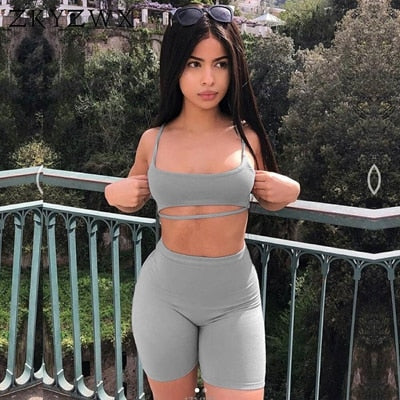 Sexy Candy Colored Designer Shorts Suit Women Set For Women Crop Top And  Biker Shirts, Sweat Suit, Club Outfits, And Casual Tracksuit From Xynm,  $16.59