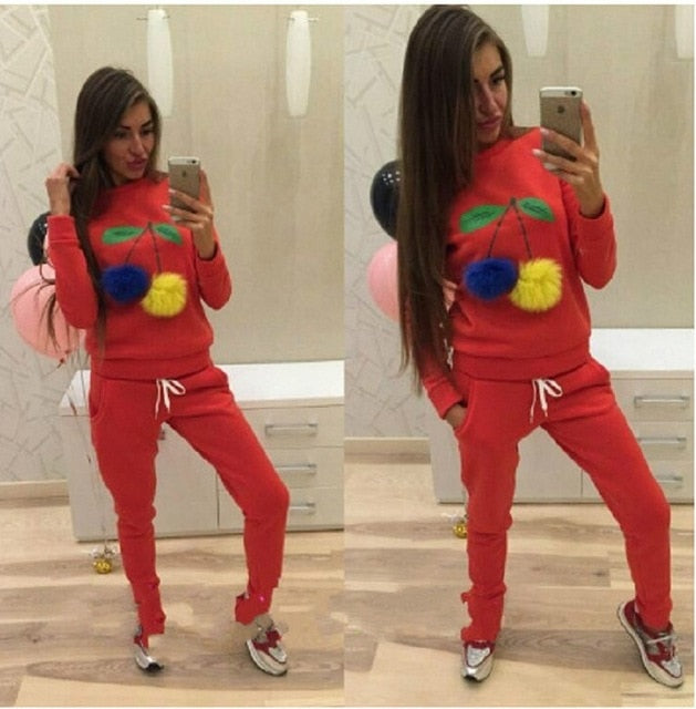 2019 Autumn Queen pattern print Tracksuit set women casual o neck long sleeve hoodies set Lady fashion winter Sweatshirt suits