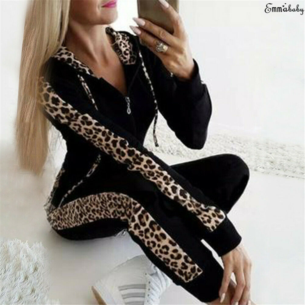 2Pcs Set Women Sport Tracksuit Zipper Hoodies Sweatshirt Pants Set Jogger Sport Wear Ladies Casual Sweat Autumn Streetwear Suit