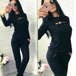 2019 Autumn Queen pattern print Tracksuit set women casual o neck long sleeve hoodies set Lady fashion winter Sweatshirt suits